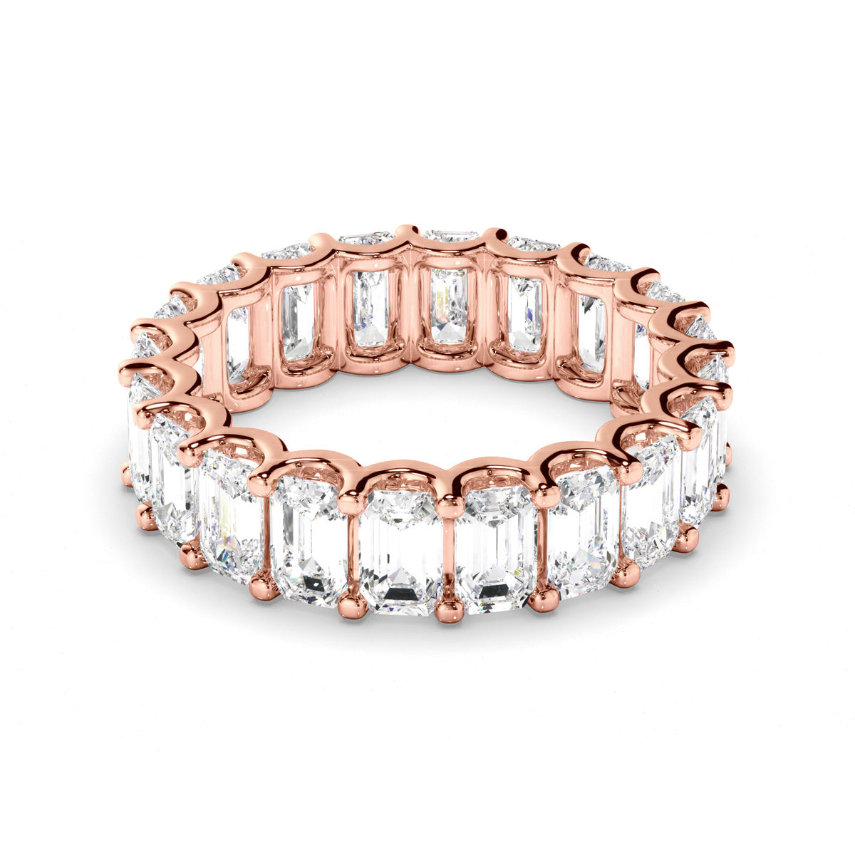 Emerald Cut Diamond Eternity Ring