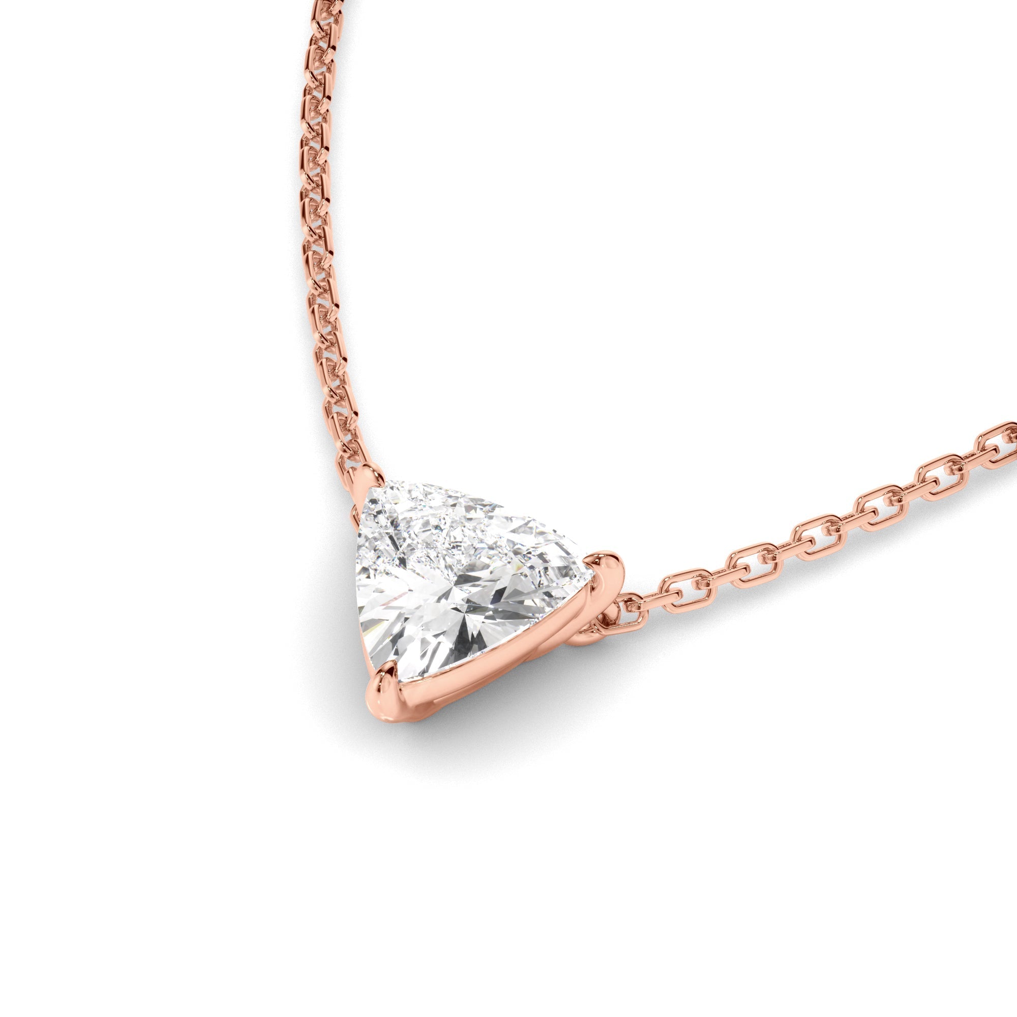 Trilliant Cut Diamond Necklet