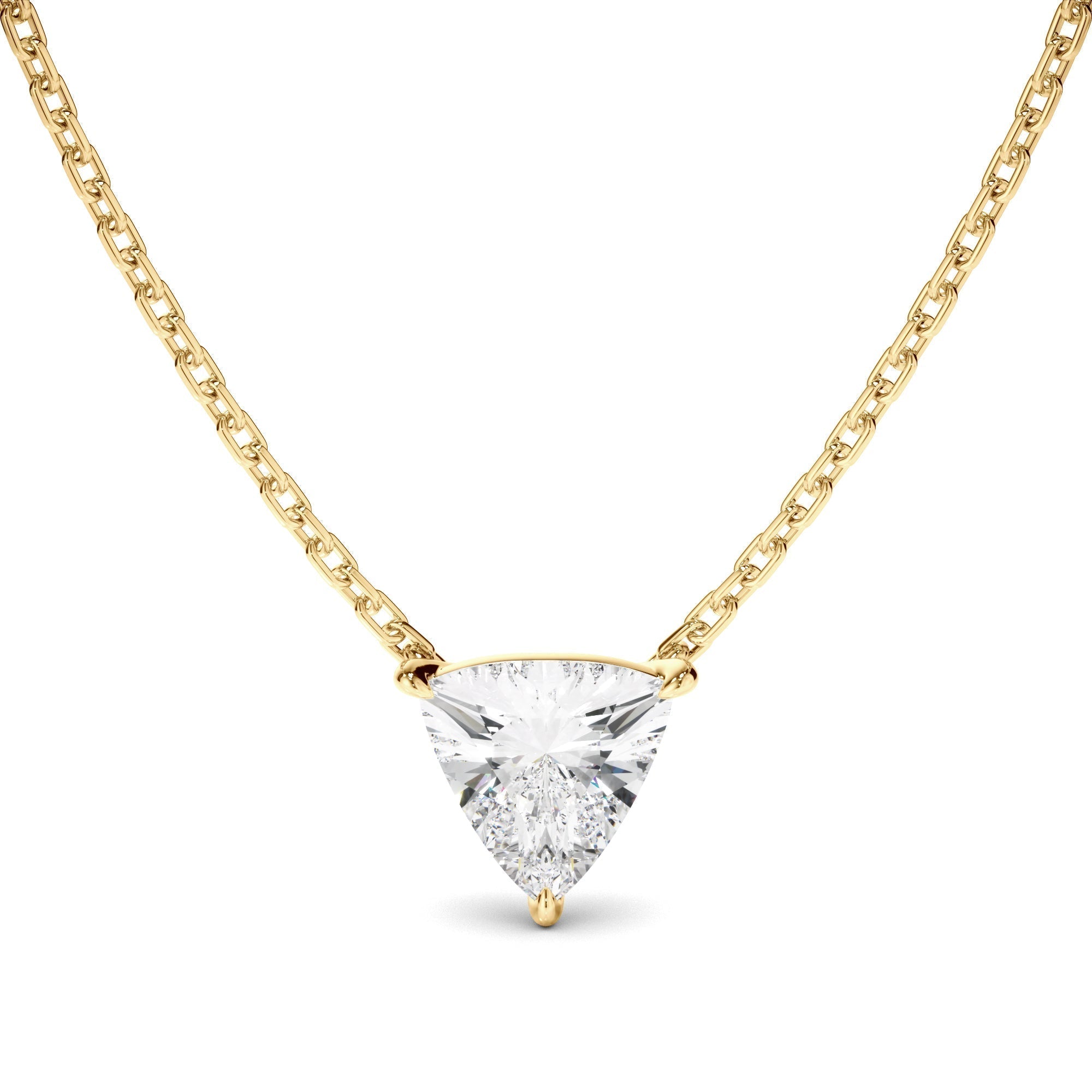 Trilliant Cut Diamond Necklet