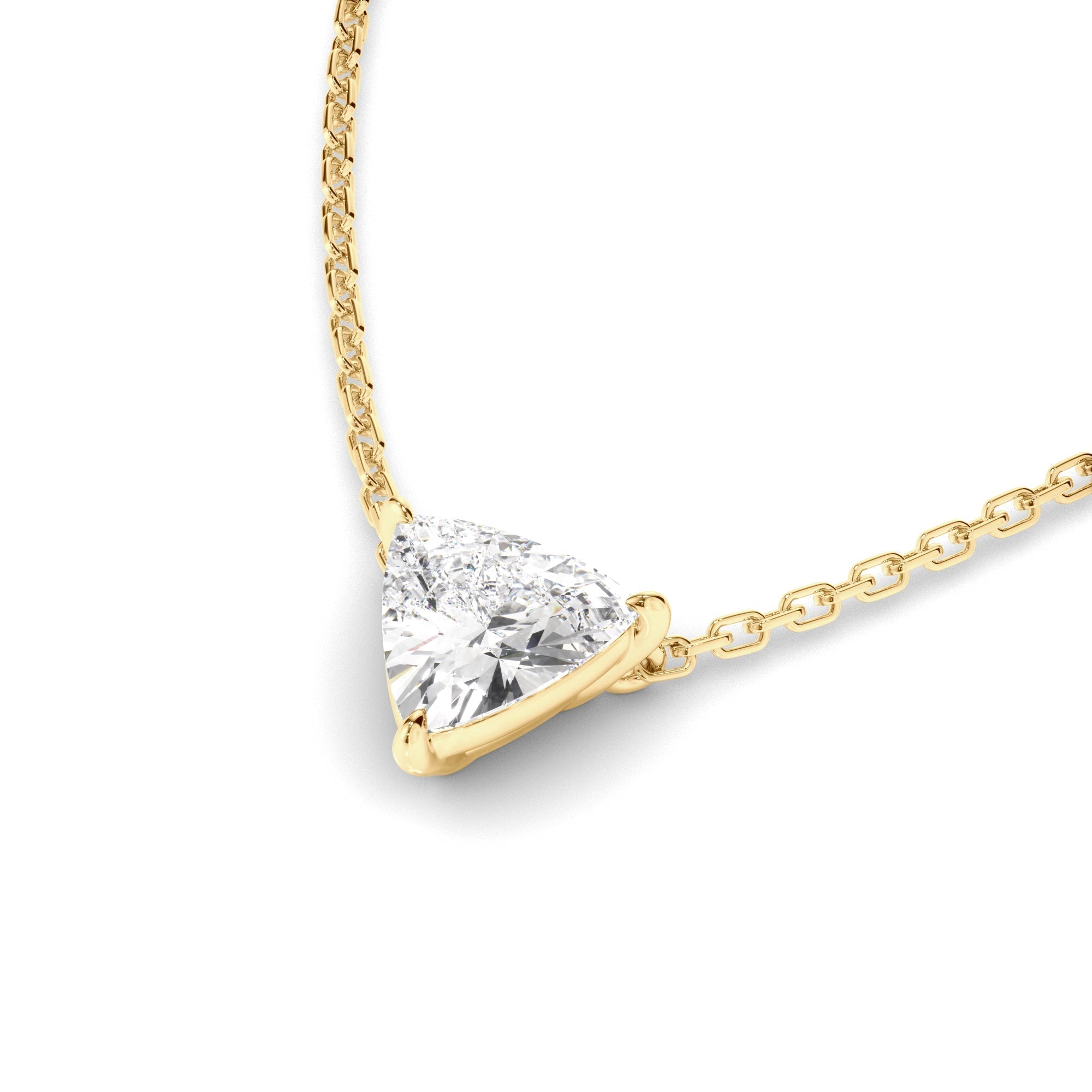 Trilliant Cut Diamond Necklet
