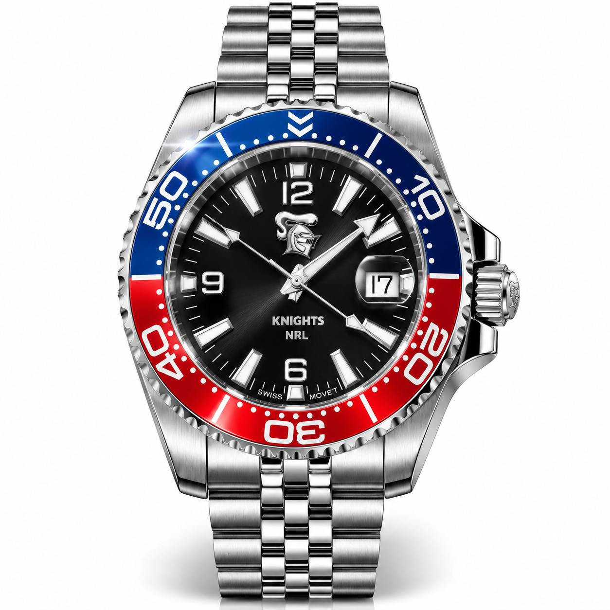 Newcastle Knights Clubmaster™ Game Day watch, dial and case view