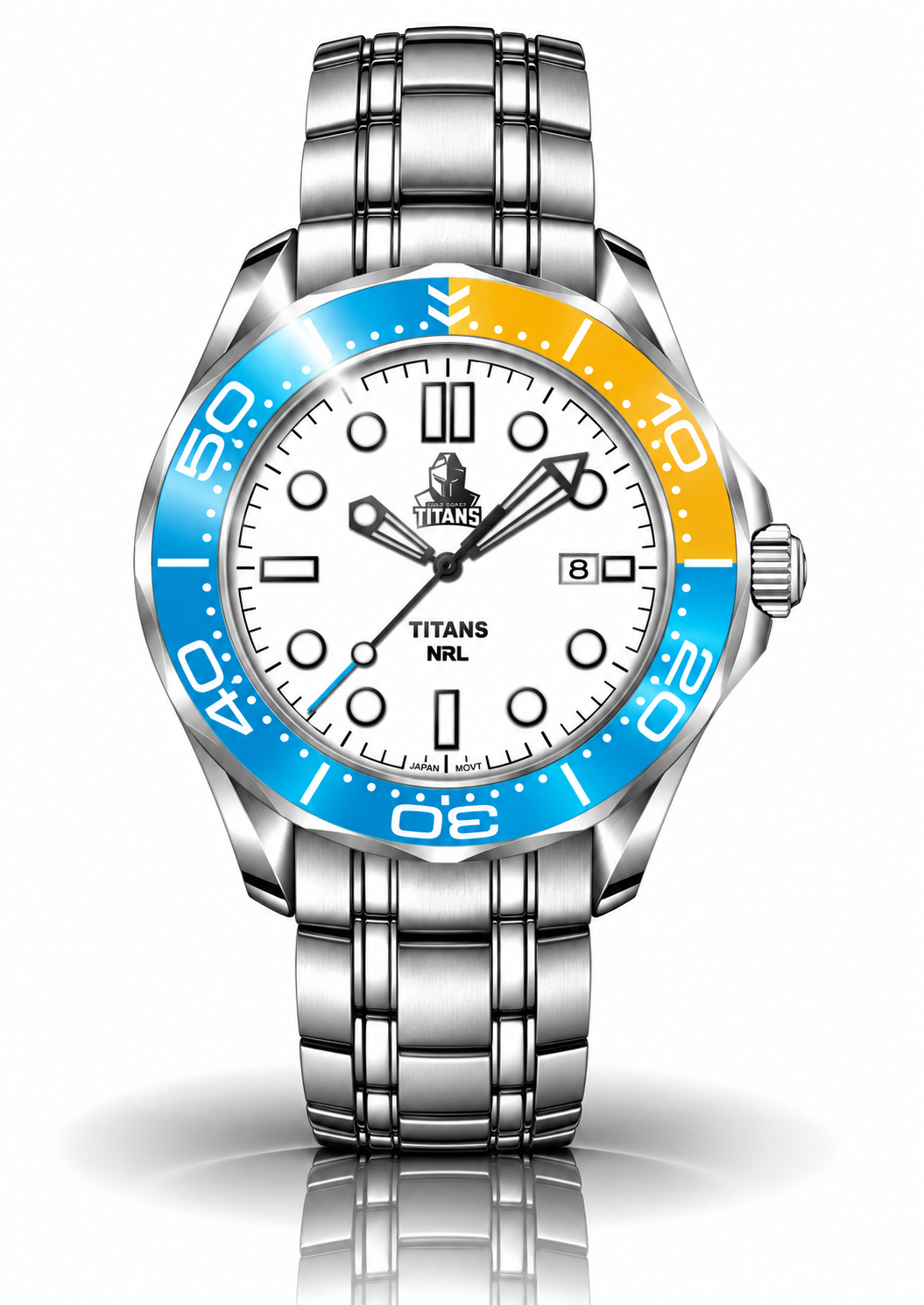 Gold Coast Titans MatchTimer™ Away watch, dial and case view