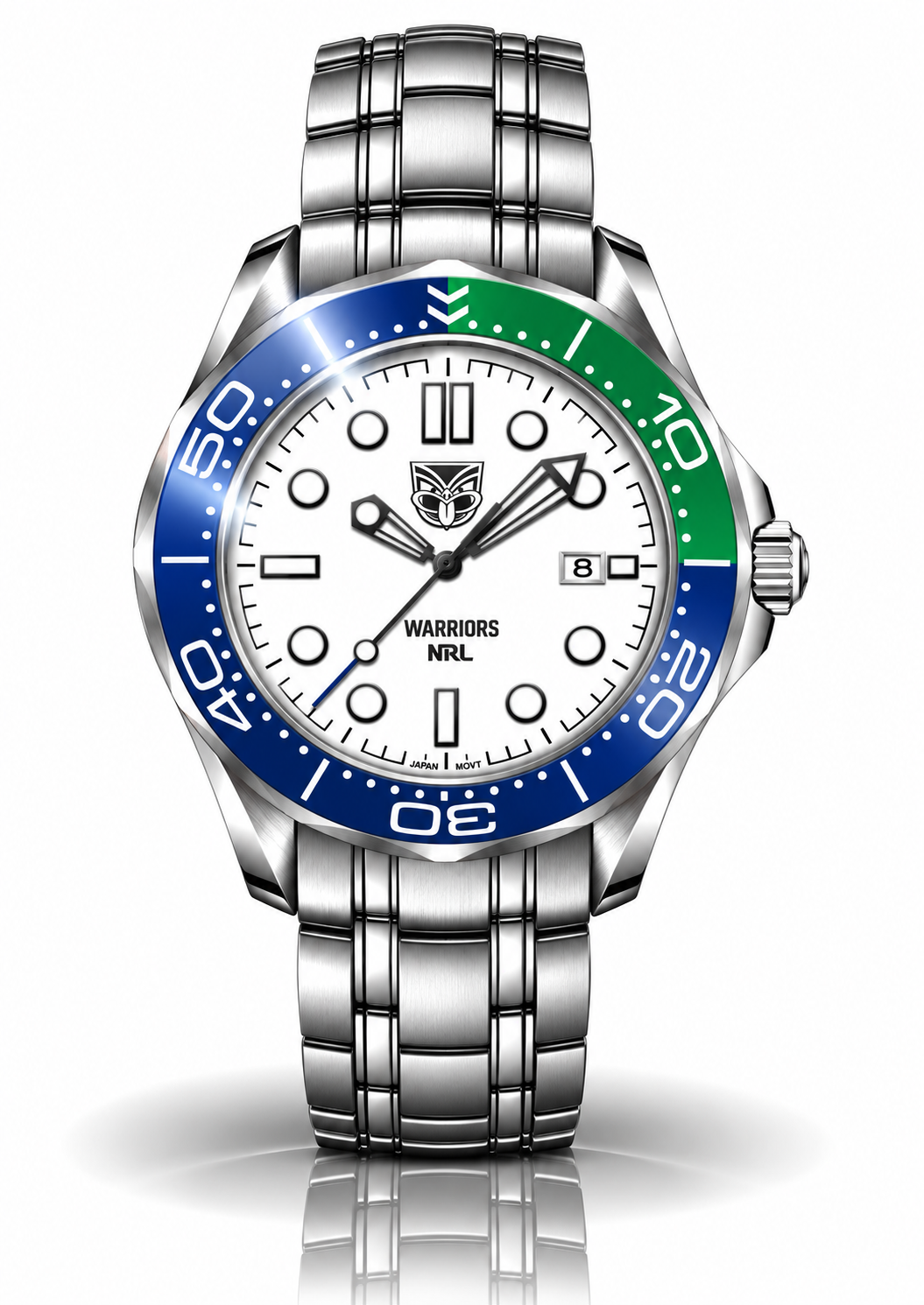 New Zealand Warriors MatchTimer™ Away watch, dial and case view