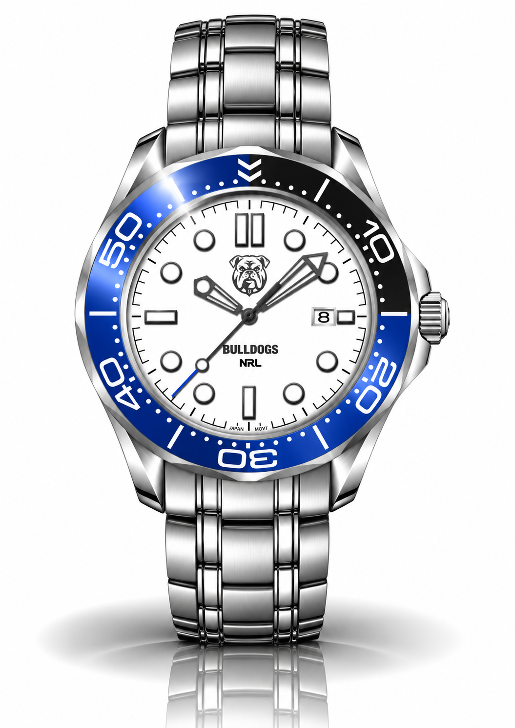 Canterbury Bulldogs MatchTimer™ Away watch, dial and case view