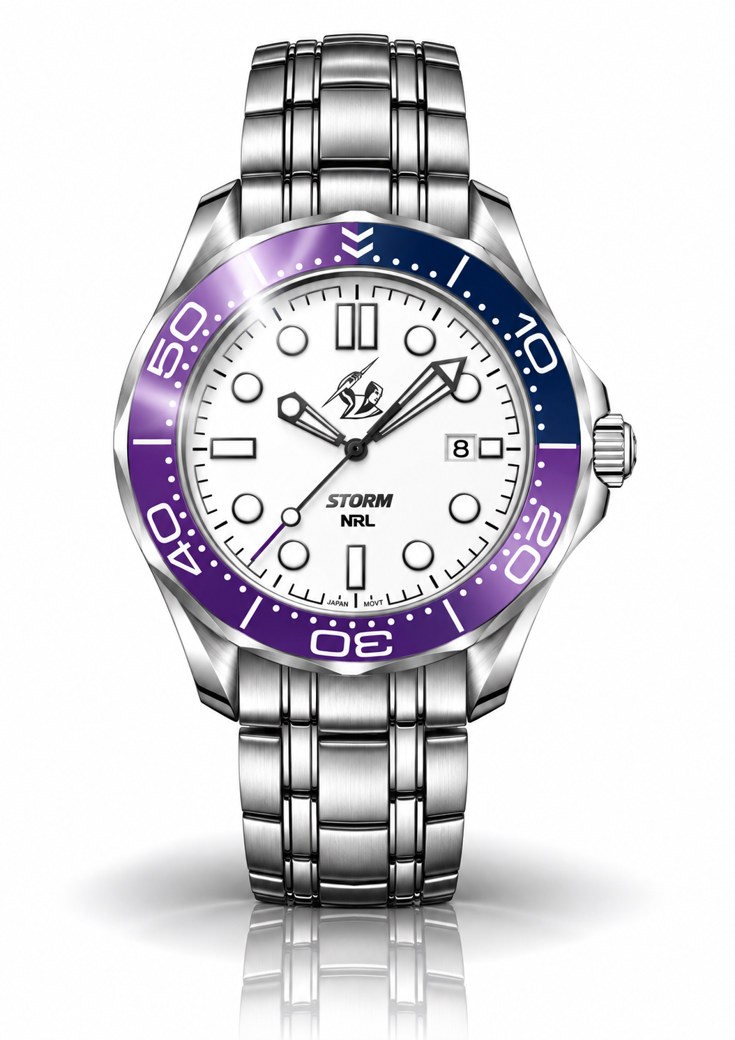 Melbourne Storm MatchTimer™ Away watch, dial and case view