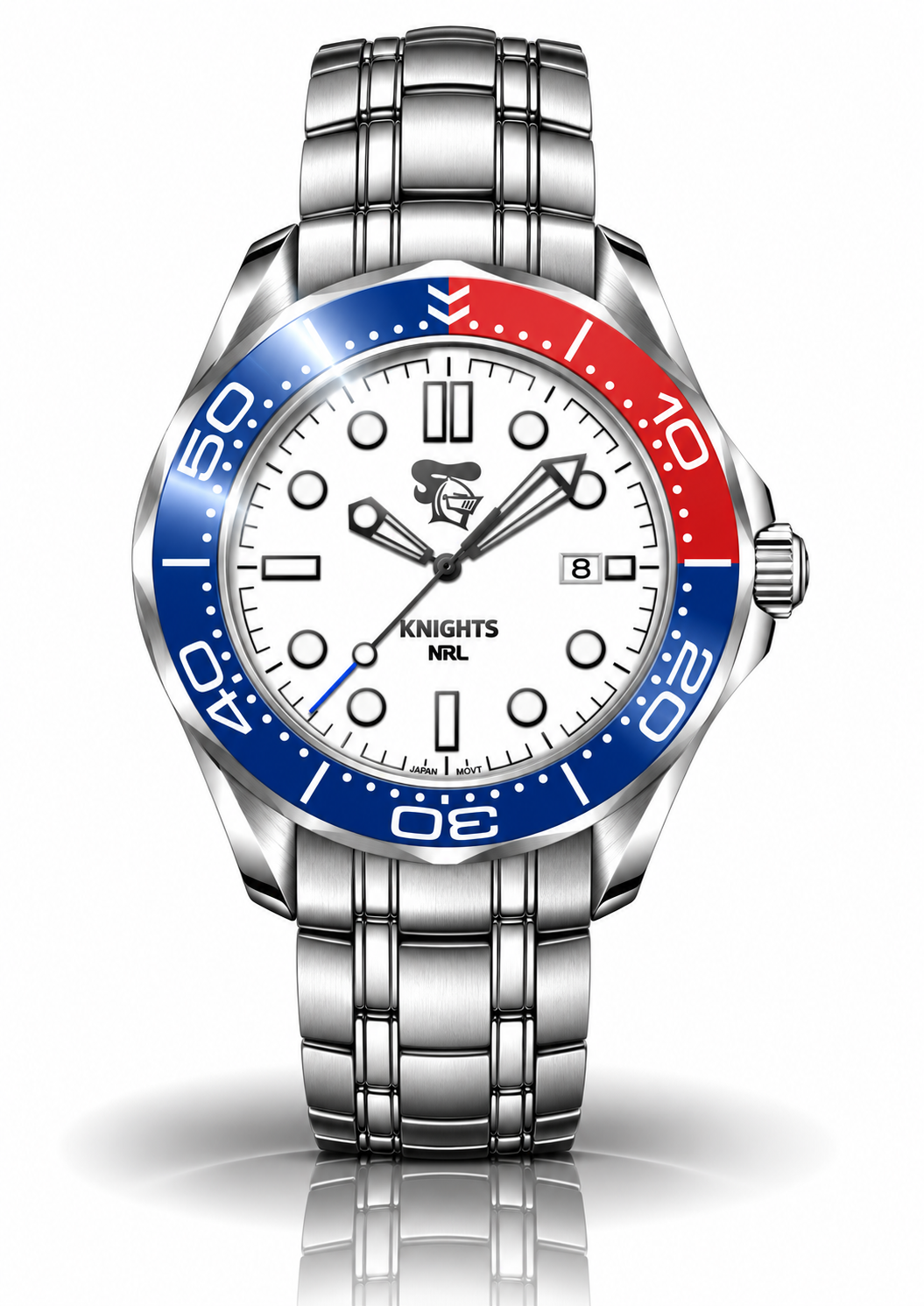 Newcastle Knights MatchTimer™ Away watch, dial and case view