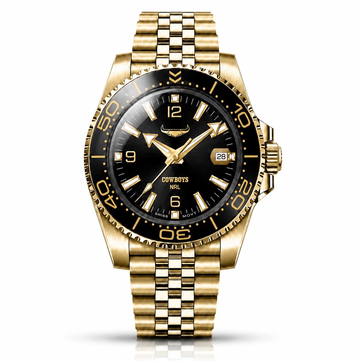 North Queensland Cowboys Clubmaster™ Victory watch, dial and case view