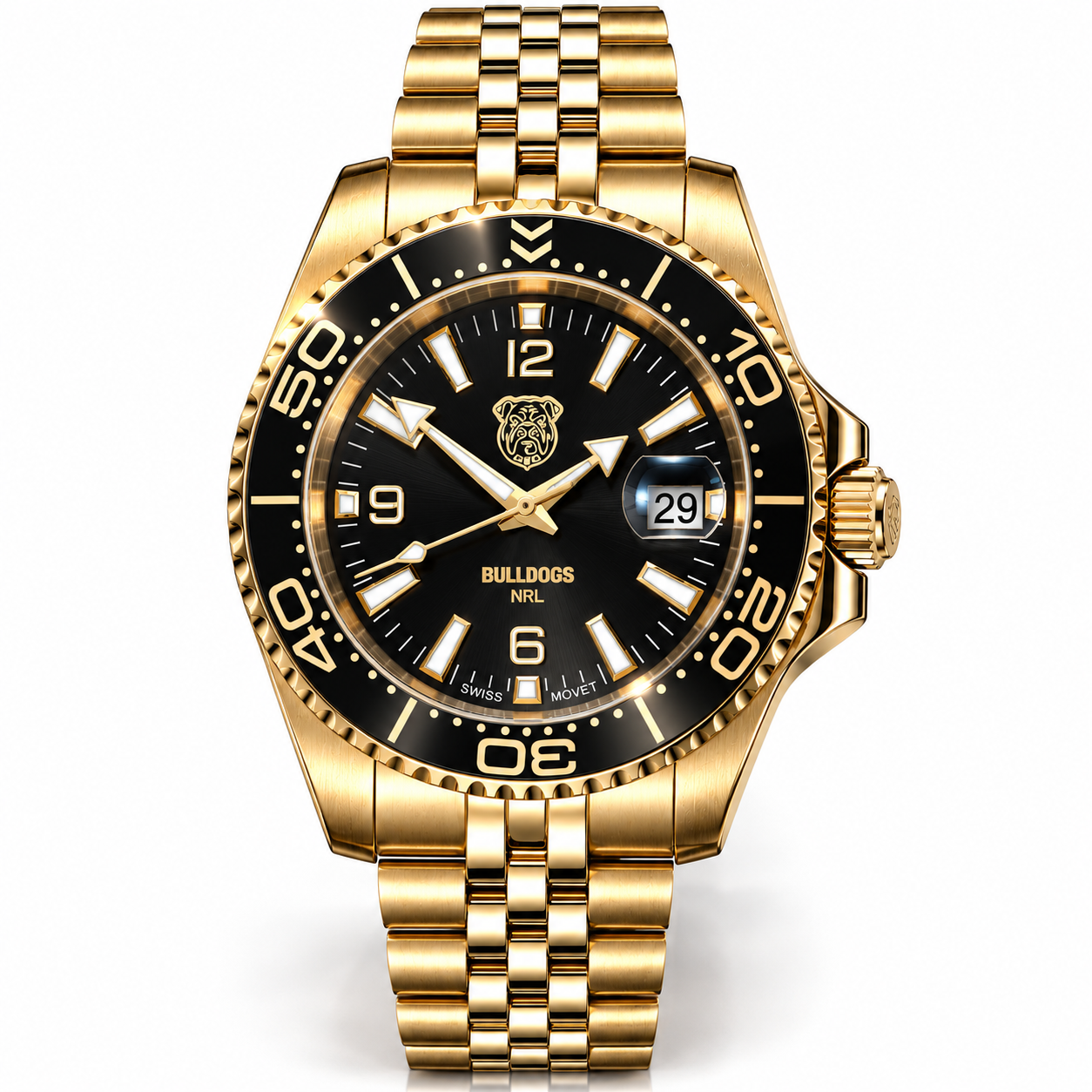Canterbury Bulldogs Clubmaster™ Victory watch, dial and case view