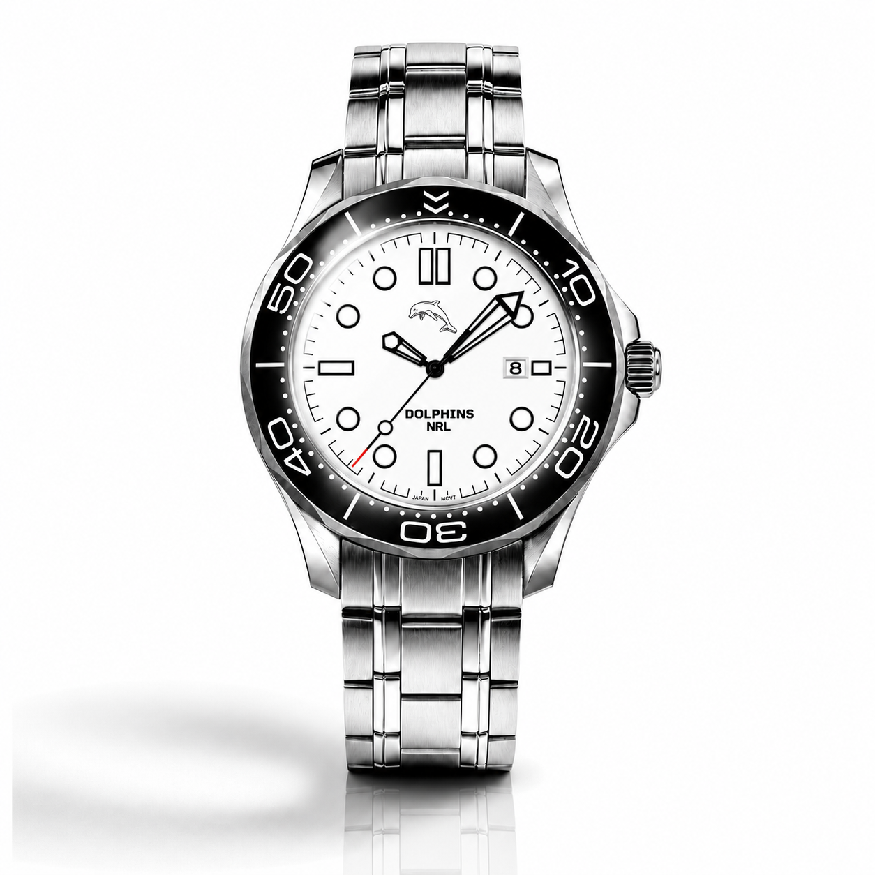 Dolphins MatchTimer™ Away watch, dial and case view