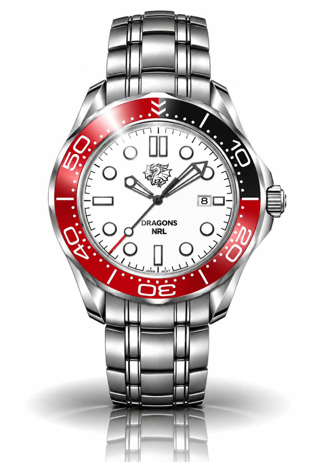 St George Illawarra Dragons MatchTimer™ Away watch, dial and case view