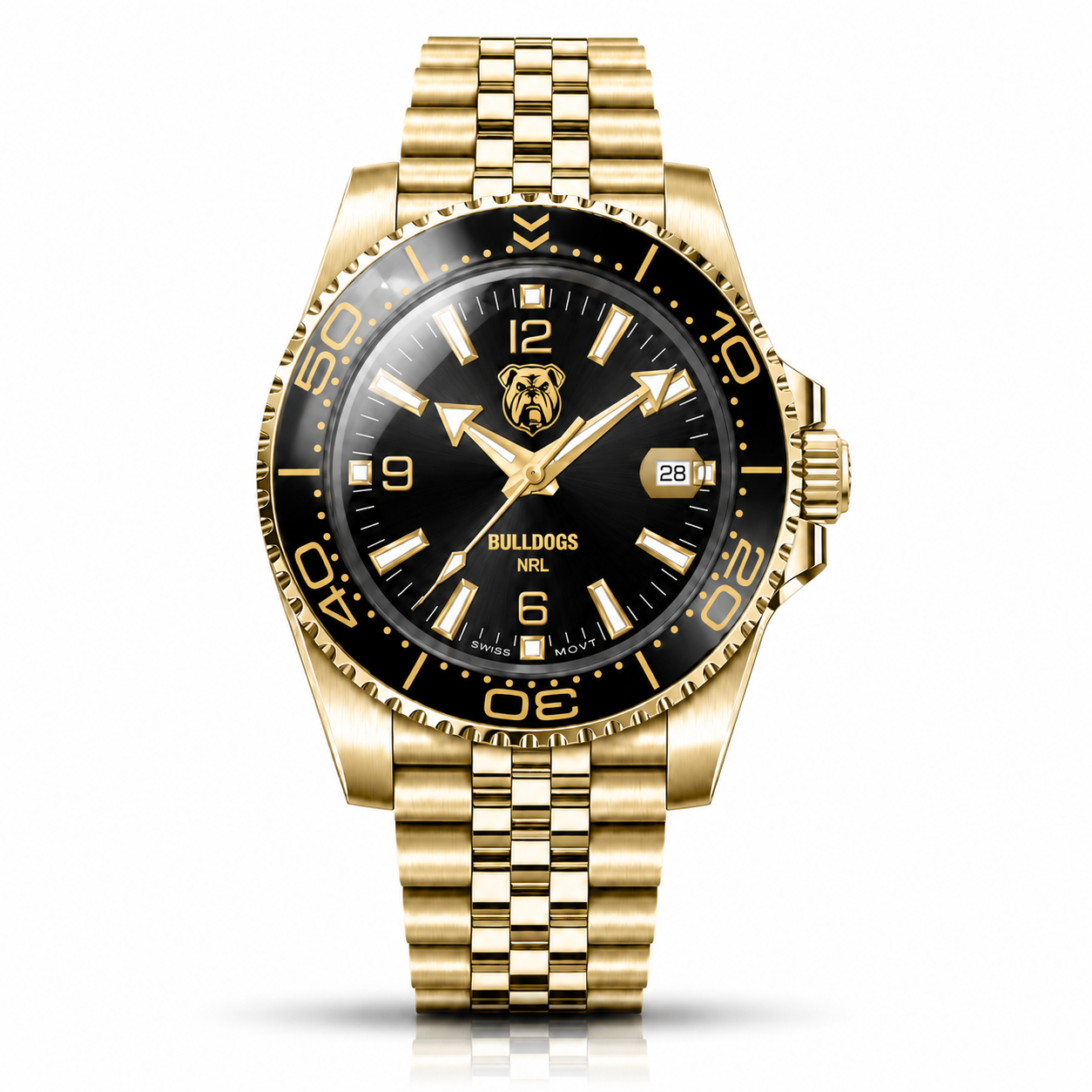 Canterbury Bulldogs Clubmaster™ Victory watch, dial and case view