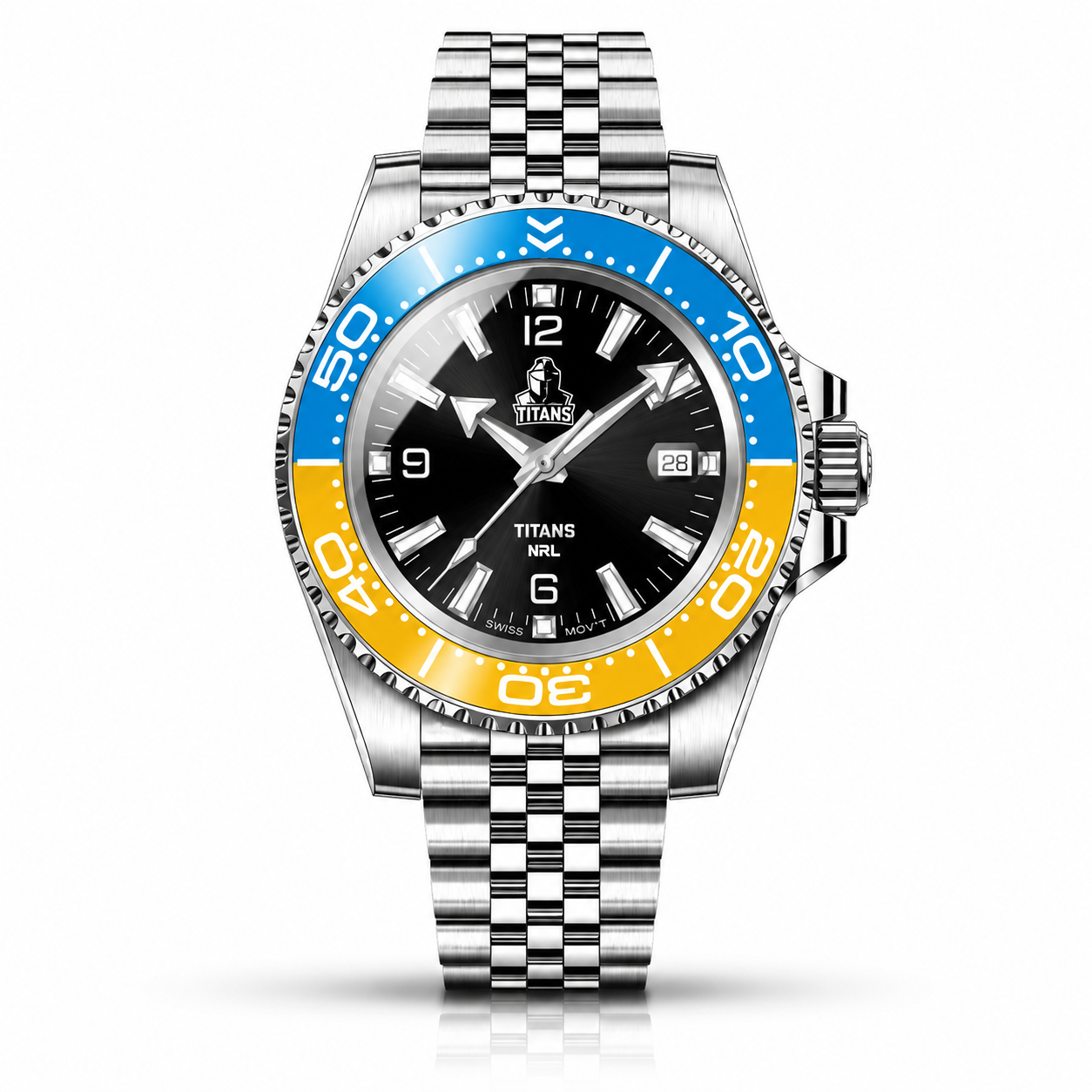 Gold Coast Titans Clubmaster™ Game Day watch, dial and case view