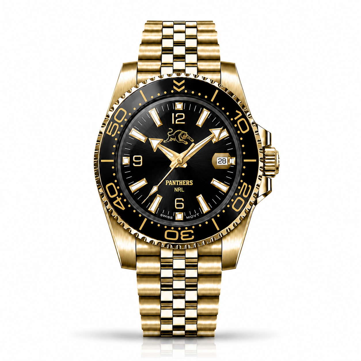 Penrith Panthers Clubmaster™ Victory watch, dial and case view