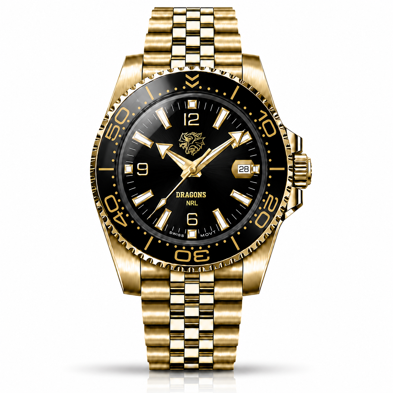 St George Illawarra Dragons Clubmaster™ Victory watch, dial and case view