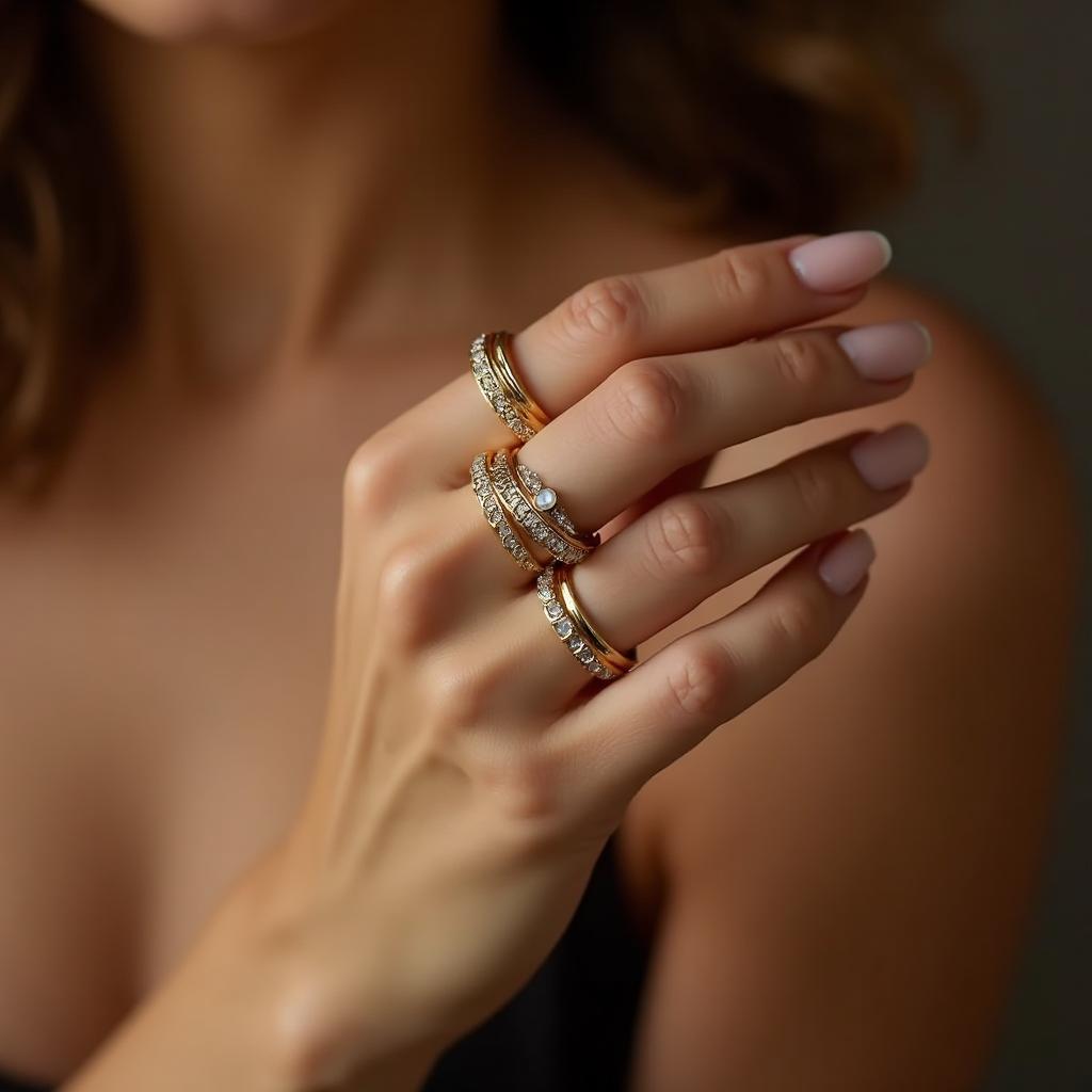 Fine handmade dress rings completed for clients
