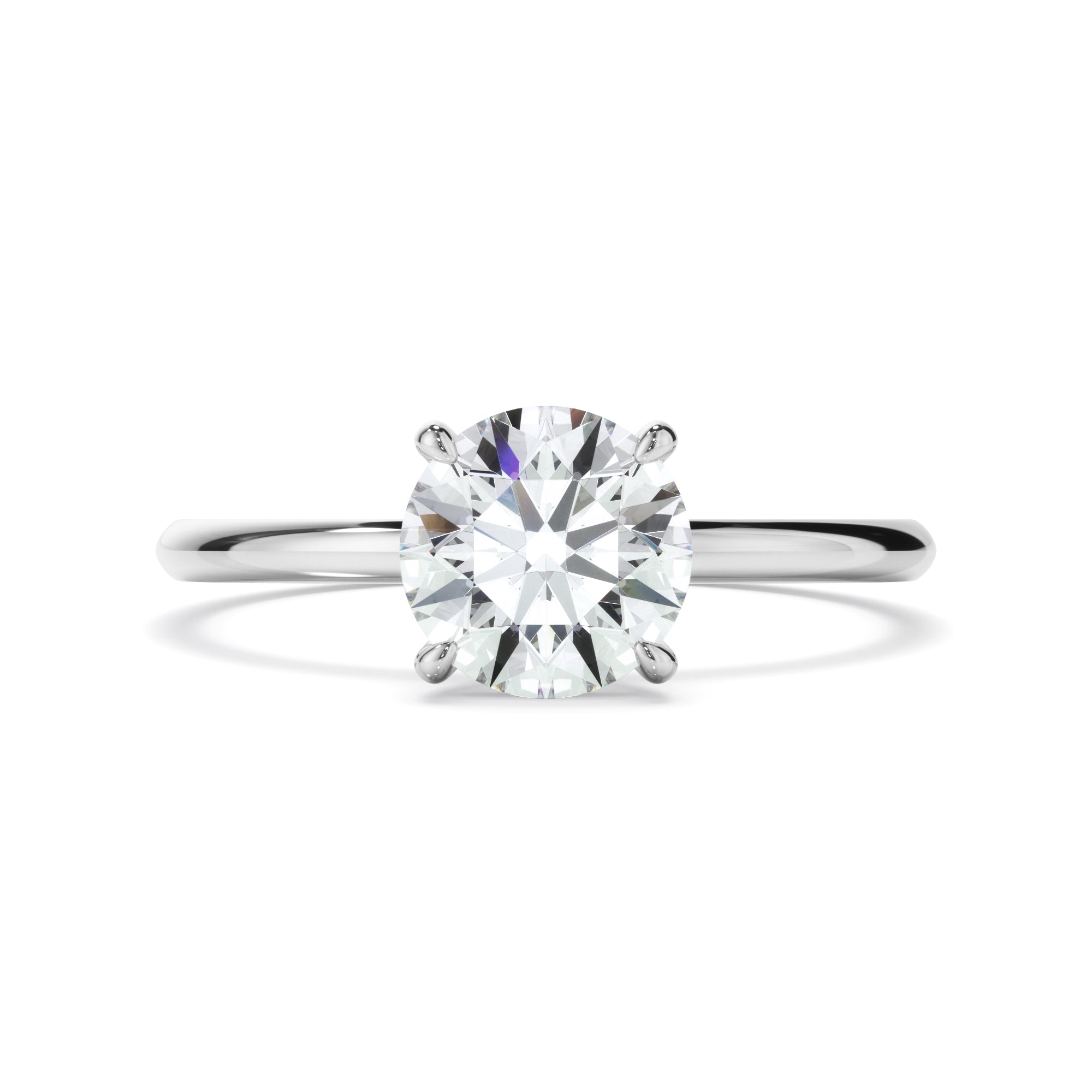 Round Brilliant Cut Diamond Solitaire Engagement Ring