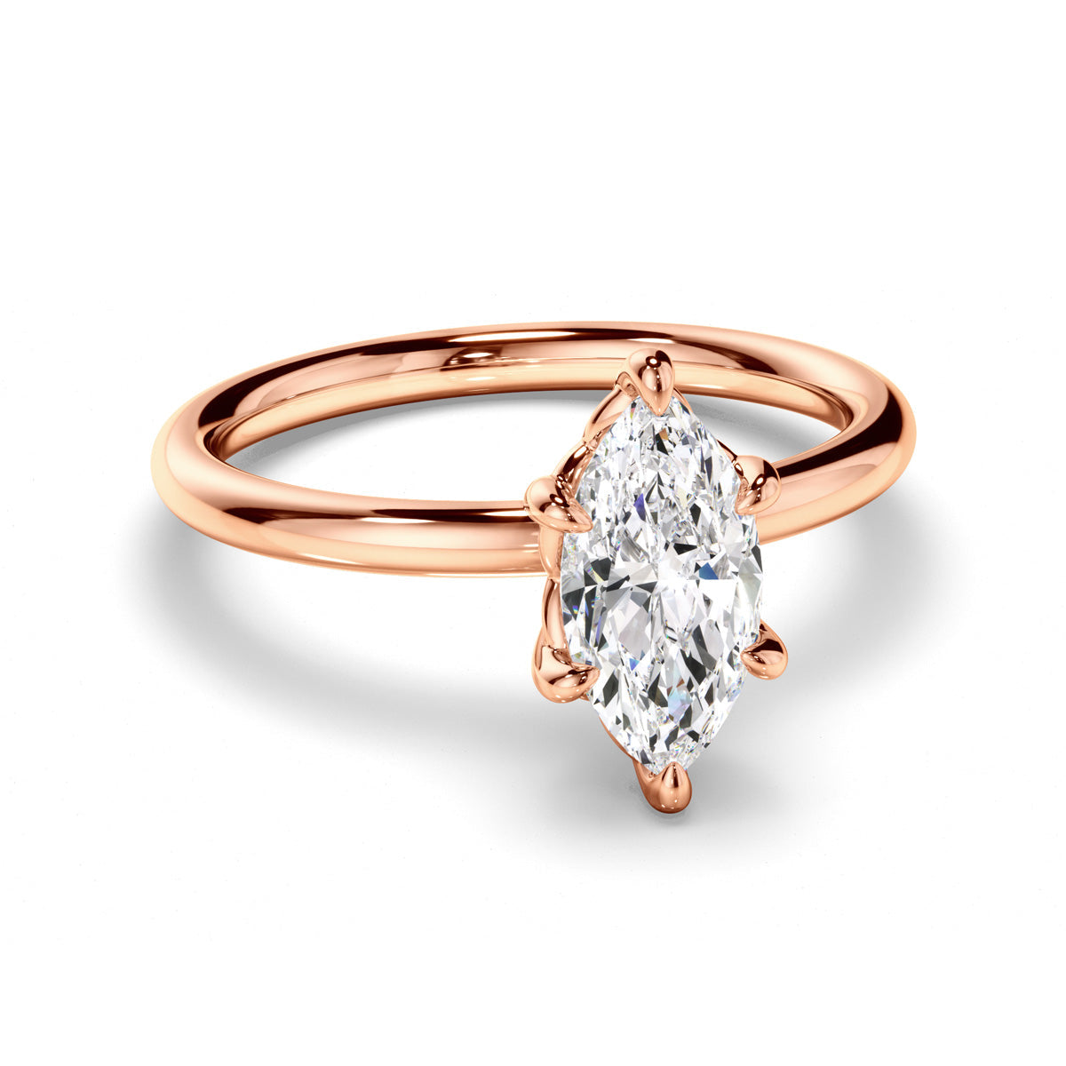 Marquise Cut Diamond Solitaire Engagement Ring