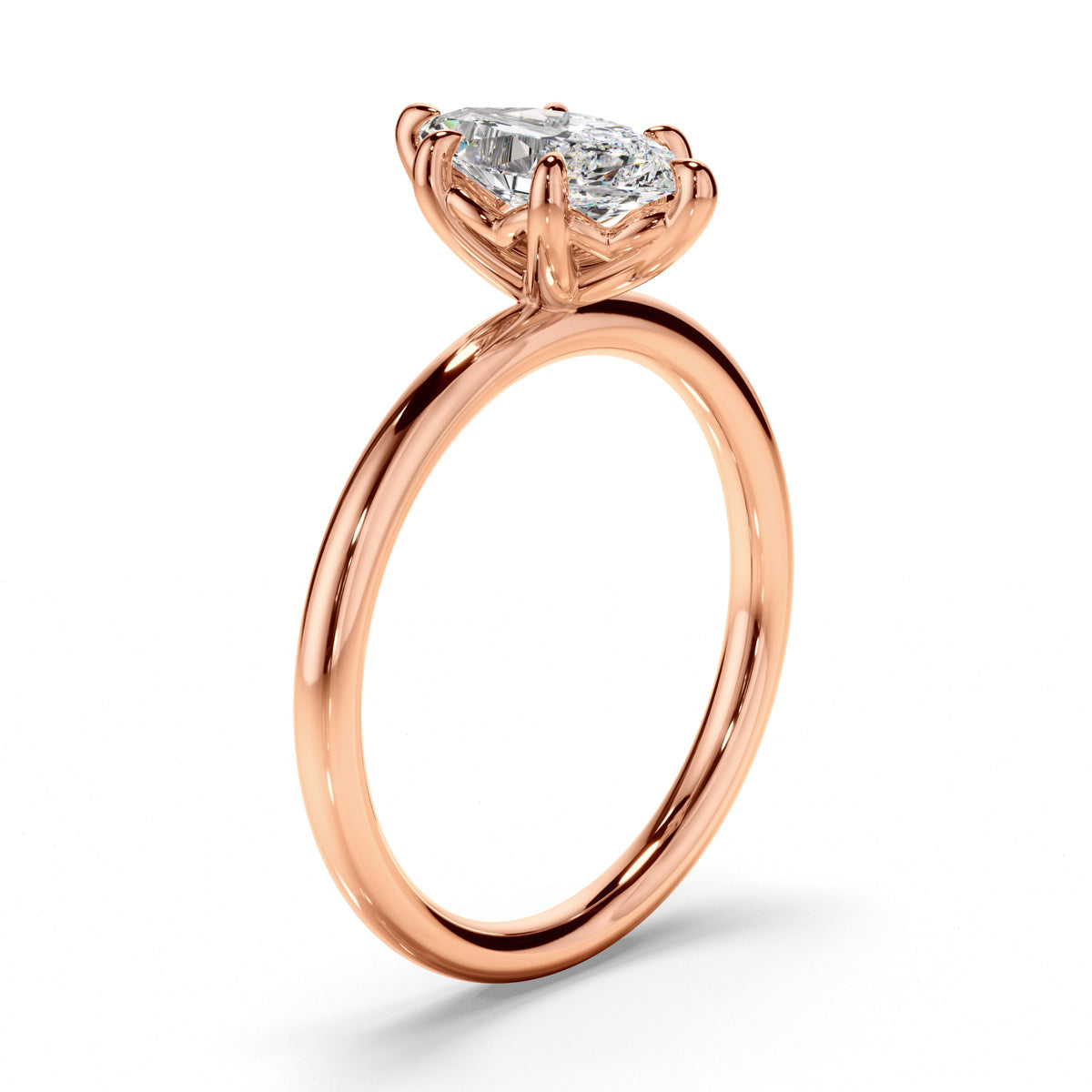 Marquise Cut Diamond Solitaire Engagement Ring