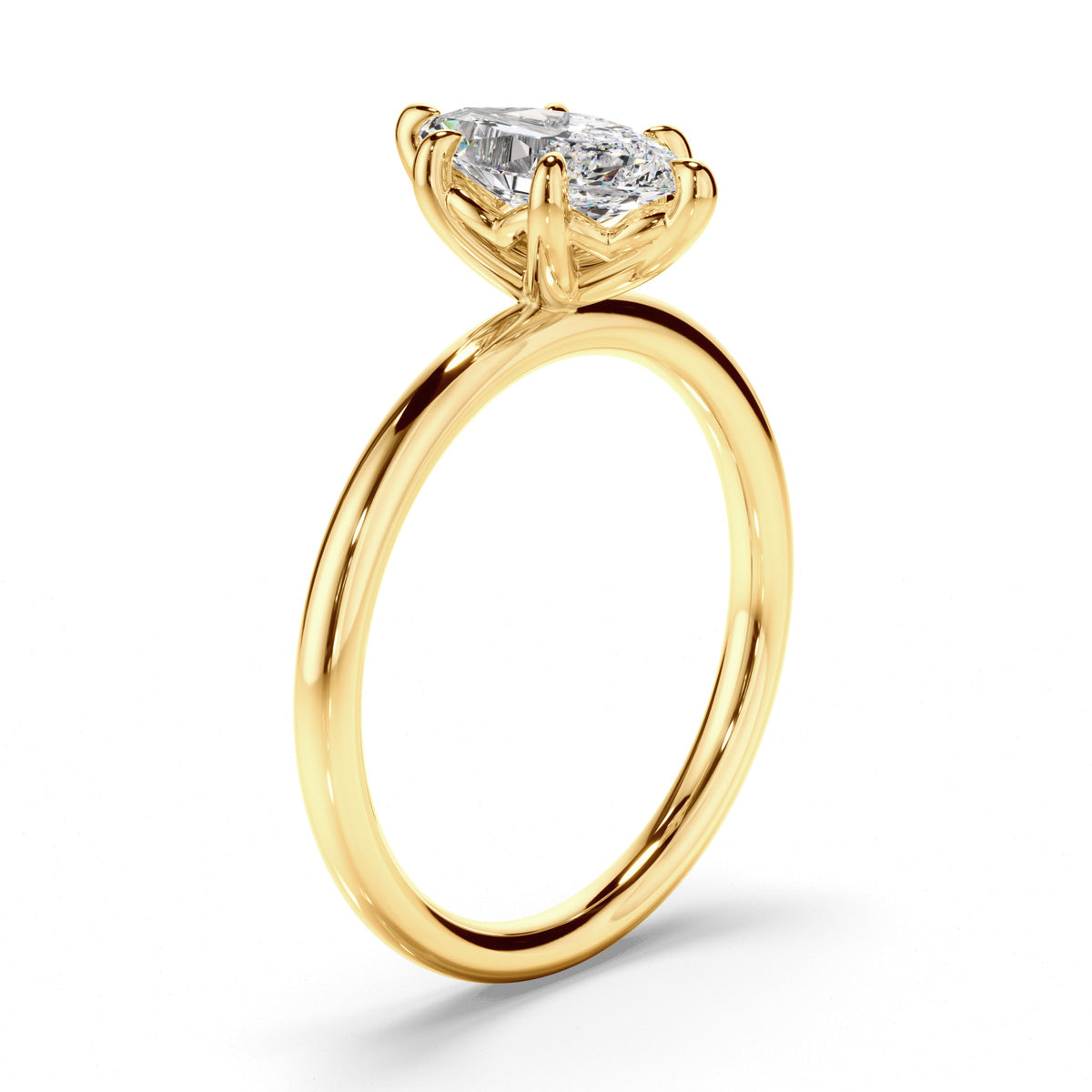 Marquise Cut Diamond Solitaire Engagement Ring